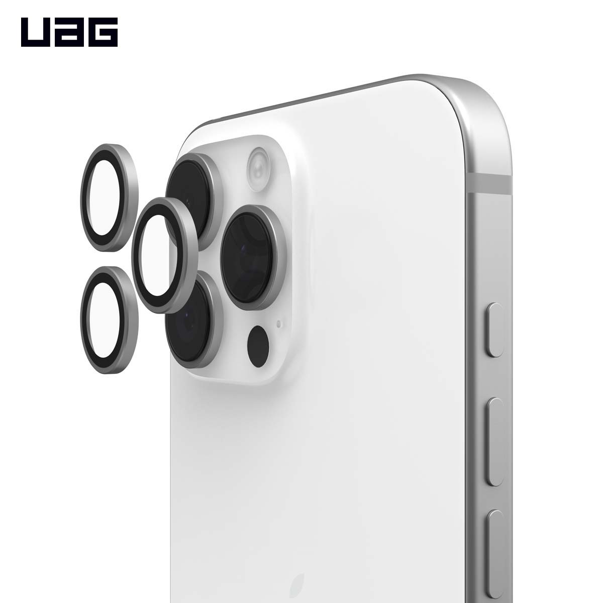 Kính gắn ngoài Camera iPhone 16/15/14 Pro/Pro Max - UAG Shield Titanium